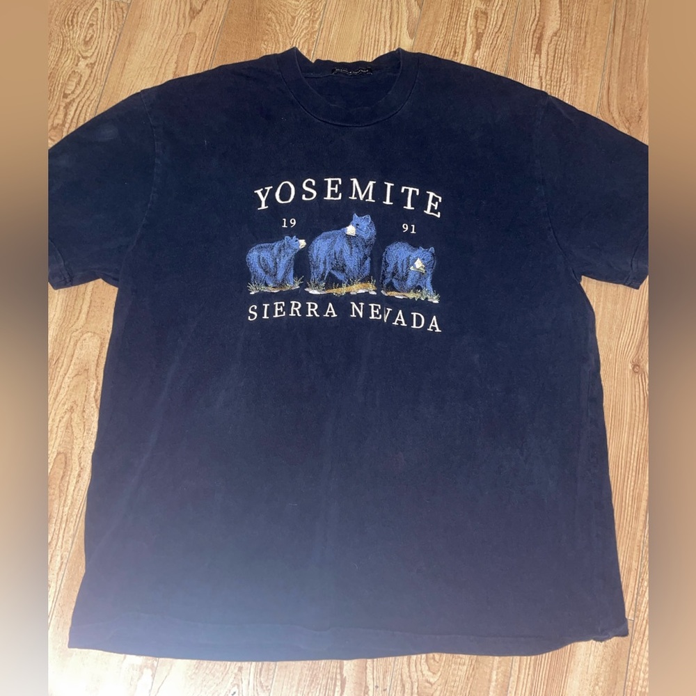 Brandy Melville blue yosemite oversized tee shirt
